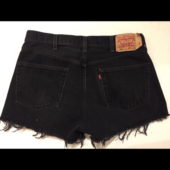 Levi's Pants - Vintage Levi’s 501 High Waisted Distressed Shorts